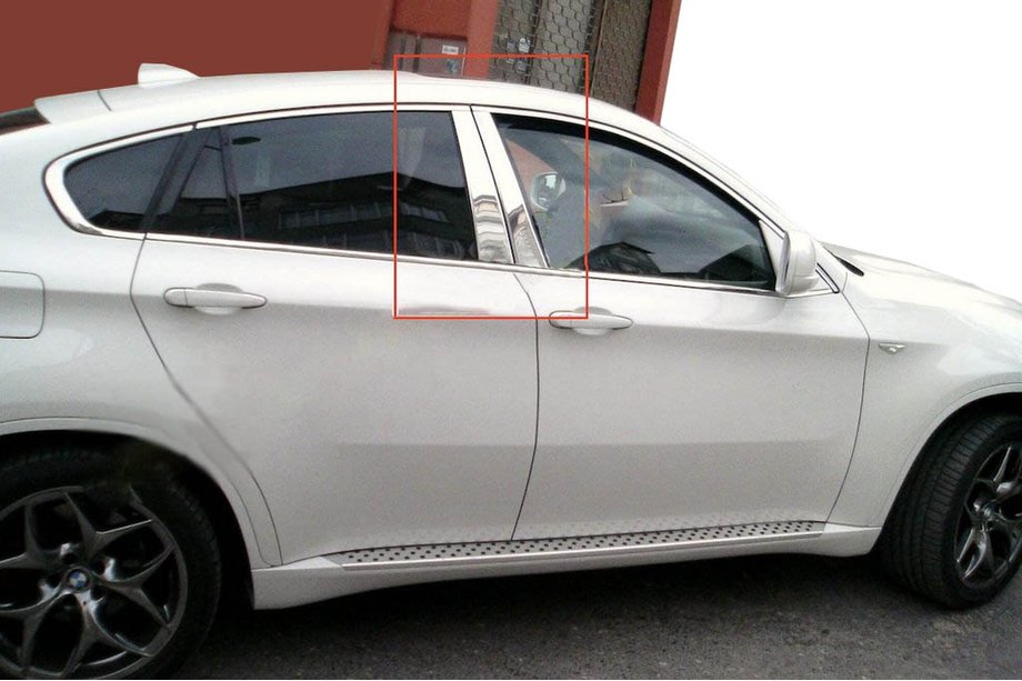 BMW X6 E71 2008–2014 Ovenpilarien listat (ruostumaton teräs) Image