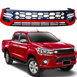 Etusäleikkö LED-valoilla Toyota Hilux 2015–