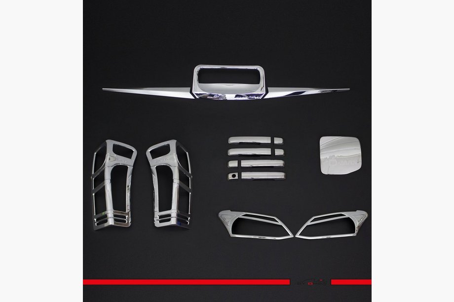 Isuzu D-Max 2011–2019 Kromattujen ABS-koristelistojen sarja Image