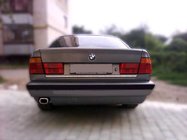 BMW 5-sarja E34 1988–1995 Takalukun reunalista (ruostumaton teräs) kuva 1