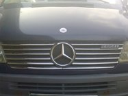 Mercedes Sprinter W901/902/903/904/905 1995–2006 Jäähdyttimen säleikön kromilistat (1995-2000, 12 osaa, ruostumatonta terästä) kuva 4