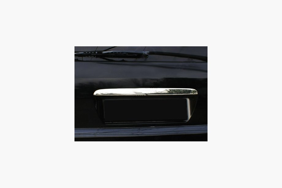 Mercedes ML W163 1997–2005 Rekisterikilven yläpuolinen ruostumattomasta teräksestä valmistettu kromilista, USA-malli Image