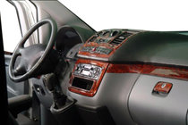Mercedes Viano 2004–2014 Meric kojelaudan koristelistat (etuosa + sisustan insertit) kuva 6