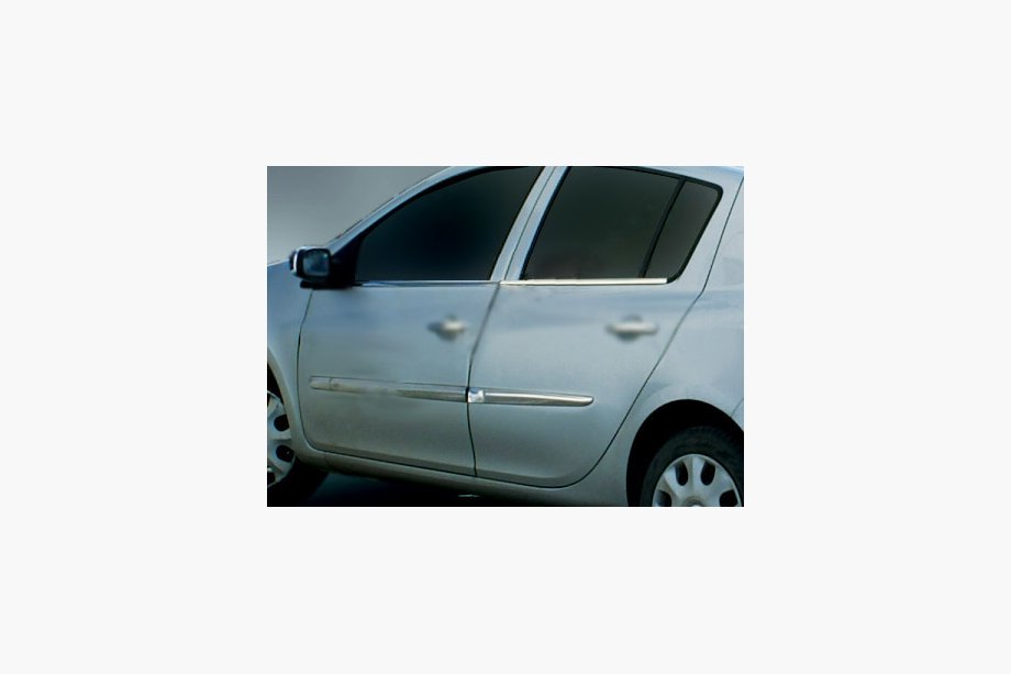 Renault Clio III 2005–2012 Ovilistat (4 kpl, ruostumaton teräs) Image
