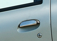 Renault Megane I 1996–2004 Ovenkahvan kromisuojat (4 kpl, ruostumaton teräs) 4 kpl, Carmos – turkkilaista terästä kuva 1