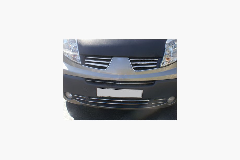 Opel Vivaro 2001–2015 Alasäleikön kromilistat 2007-2013 (6 kpl, ruostumaton teräs) Image
