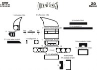 BMW 3-sarja E36 1990–2000 Kojelaudan suojat Alumiini kuva 4
