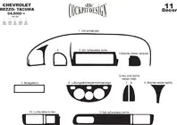 Chevrolet Tacuma/Rezzo 2000–2008 Kojelaudan koristelistat kuva 2