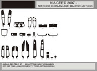 Kia Ceed 2007–2012 Kojelaudan suojat Hiilikuitu kuva 1