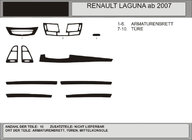 Renault Laguna 2007–2015 Kojelaudan suojalistat (Hartman, Puola) Alumiini kuva 1