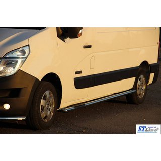 Sivuputket BB002 (2 kpl, ruostumaton teräs) Opel Movano 2010–2021 kuva 3