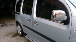 Renault Kangoo 2008–2020 Ikkunoiden ulkolistat (4 kpl, ruostumaton teräs) 4 kpl, Carmos – turkkilaista terästä kuva 1