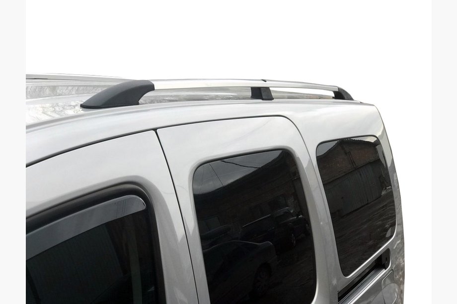Renault Kangoo 2008–2020 Kromatut kattokaiteet Vakiopohja, muovijalat Image