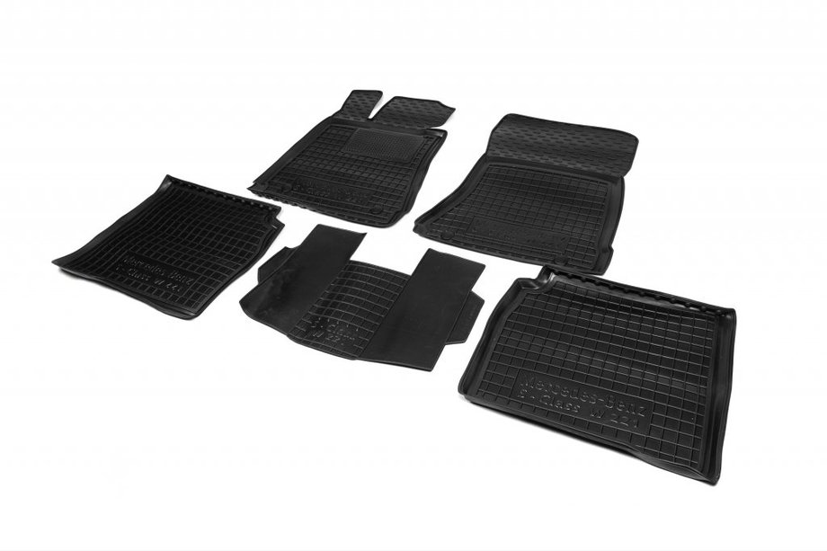 Mercedes S-class W221 2005–2013 Kumimatot korokereunalla 4 matic long (Autogumm) Image