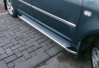 Volkswagen Caddy 2004–2010 Omsa MSline sivuastinlaudat (2 kpl, alumiini) kuva 1