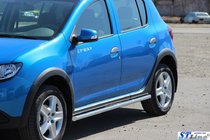 Renault Sandero 2013–2022 Sivupalkit BB001 (2 kpl, ruostumaton teräs) kuva 3