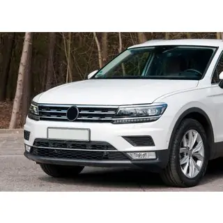 Kromilistat säleikön reunaan ja ajovaloihin 2016-2020 (3 kpl, ruostumaton teräs) Volkswagen Tiguan 2016–2023 kuva 1