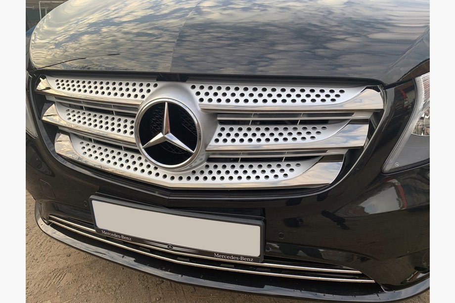Mercedes Vito/V-class W447 2014– Etusäleikön listat 2014-2020 (5 kpl, BlackChrome) Image