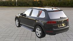 Volkswagen Touareg 2010–2018 Rainbow sivuporrassarja (2 kpl, alumiini) kuva 2