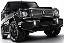 Mercedes G class W463 1990–2018 AMG G63/G65 etupuskuri (täydellinen) G65 (musta verkko) kuva 6