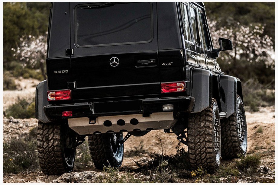 Mercedes G class W463 1990–2018 Takapuskurin ja polttoainesäiliön suoja Image