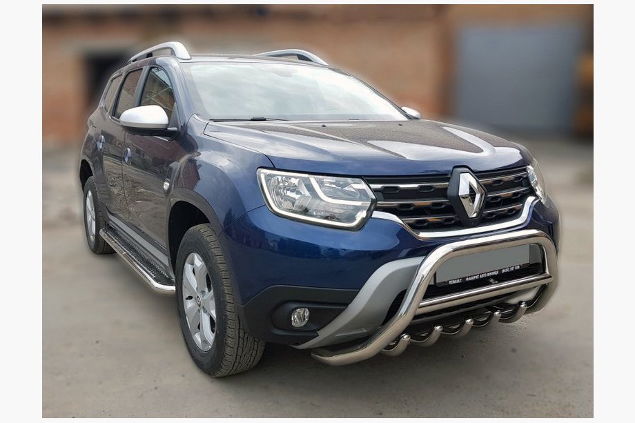 Renault Duster 2018–2024 Karjapuskuri ilman tekstiä WT003 (ruostumaton teräs) Image