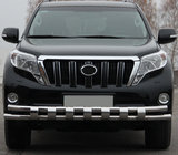 Toyota Land Cruiser Prado 150 2009–2023 Etusuojakaari ST016-2 (ruostumaton teräs) kuva 1
