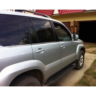Ikkunoiden ulkoreunalistat (6 kpl, RST) Toyota Land Cruiser Prado 120 2002–2009 kuva 2