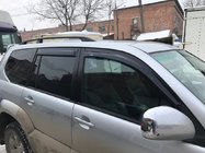 Toyota Land Cruiser Prado 120 2002–2009 Mustat turkkilaiset kattokaiteet Muoviset jalat kuva 8