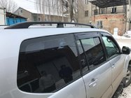 Toyota Land Cruiser Prado 120 2002–2009 Mustat turkkilaiset kattokaiteet Muoviset jalat kuva 3