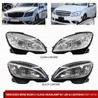 Mercedes C-sarja W204 2007–2015 LED-etuajovalot (2007-2011, 2 kpl) Musta kuva 1
