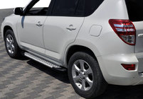 Toyota Rav 4 2006–2013 Sivukynnykset Allmond Grey (2 kpl, alumiini) kuva 1