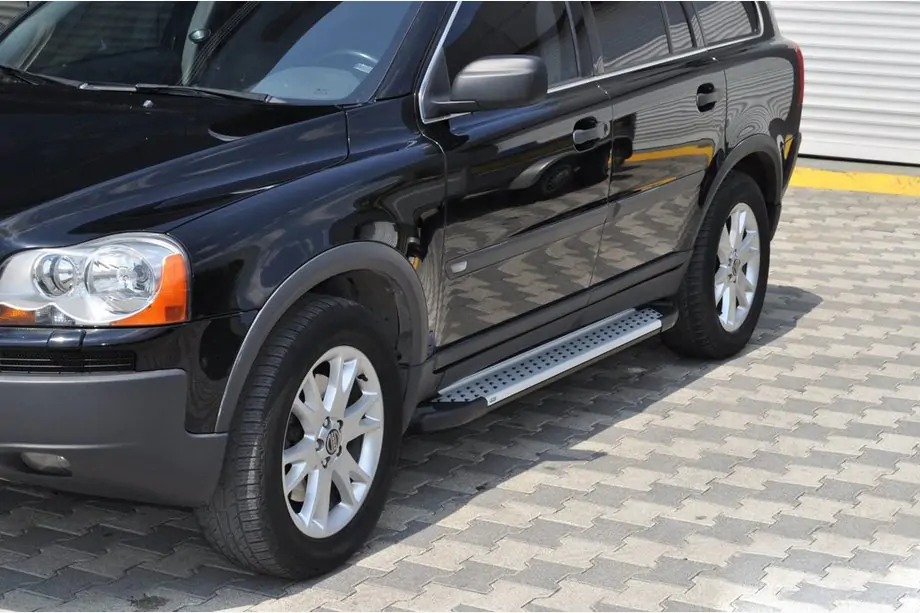 Volvo XC90 2002–2014 Allmond Grey -sivuporrassarja (2 kpl, alumiini) Image