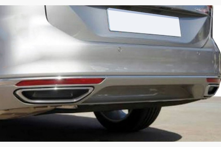 Volkswagen Passat B8 2015–2023 Pakoputkenpään jäljitelmälistat SD/SW (2015-2018, 2 kpl, ruostumaton teräs) OmsaLine – italialainen ruostumaton teräs Kuva 4