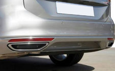 Volkswagen Passat B8 2015–2023 Pakoputkenpään jäljitelmälistat SD/SW (2015-2018, 2 kpl, ruostumaton teräs) S-Design - italialainen ruostumaton teras kuva 4