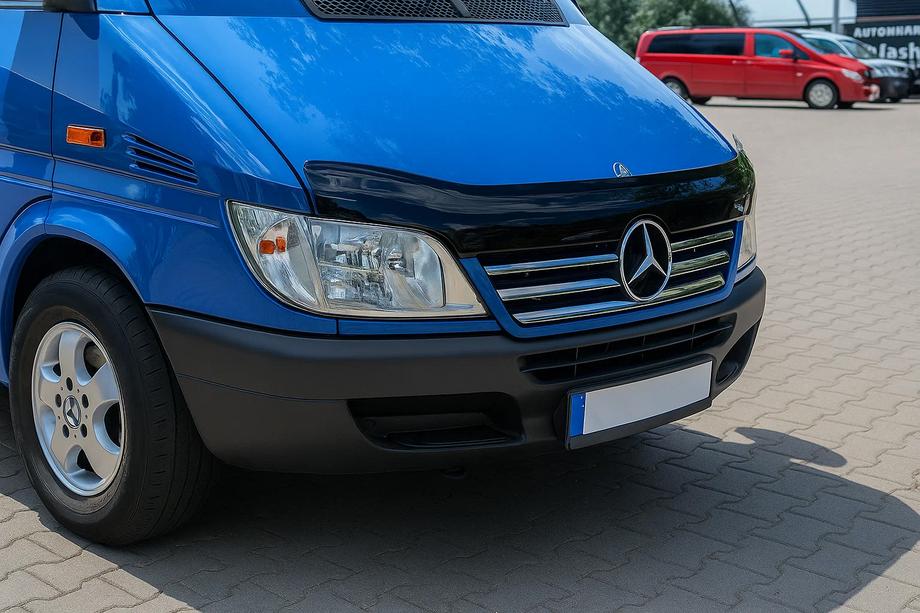 Mercedes Sprinter W901/902/903/904/905 1995–2006 Jäähdyttimen säleikön reunalistat (2002-2006, 5 osaa, ruostumaton teräs) Image