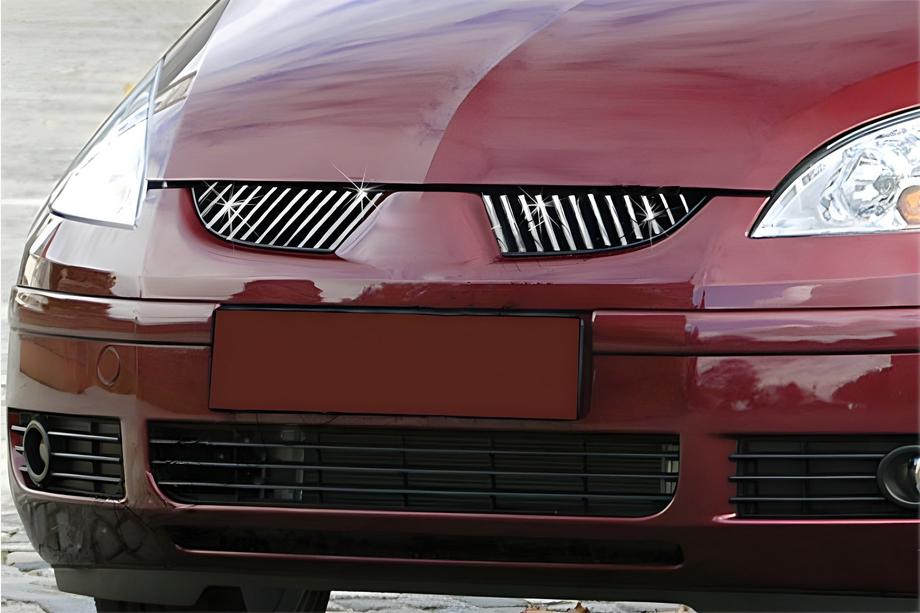 Mitsubishi Colt 2004–2012 Jäähdyttimen säleikön listat (24 kpl, ruostumaton teräs) Image