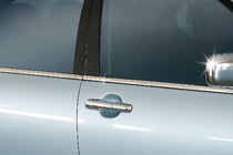 Mitsubishi Lancer 9 2004–2008 Ikkunoiden ulkolistat (4 kpl, ruostumaton teräs) Carmos - turkkilainen teräs kuva 3