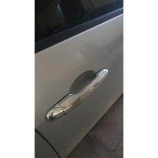 Ovenkahvan kromisuojat (4 kpl, ruostumaton teräs) Nissan Primera P12 2002–2007 kuva 1