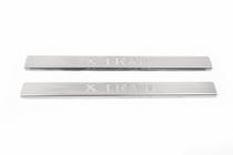 Nissan X-trail T31 2007–2014 OmsaLine kynnyslistat (2 kpl, ruostumaton teräs) kuva 2