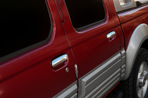 Nissan NP300 1999–2015 Ovenkahvan kromisuojat (4 kpl, ruostumaton teräs) Carmos - turkkilainen teräs kuva 1
