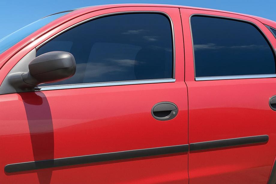 Opel Corsa C 2000–2006 Ikkunoiden ulkolistat (4 kpl, ruostumaton teräs) Image