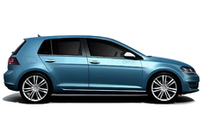 Volkswagen Golf 7/E-Golf 2012–2020 Alimmat ikkunalistat Black Chrome (4 kpl, ruostumaton teräs) kuva 3