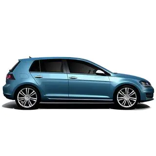 Alimmat ikkunalistat Black Chrome (4 kpl, ruostumaton teräs) Volkswagen Golf 7/E-Golf 2012–2020 kuva 3