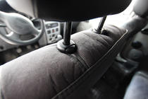 Renault Logan I 2005–2008 Istuinsuojasarja ekonahka+kangas+Alcantara Antara A001 (täysi sisustasarja) kuva 11