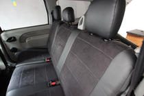 Dacia Logan I 2005–2008 Istuinsuojasarja ekonahka+kangas+Alcantara Antara A001 (täysi sisustasarja) kuva 8