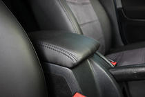 Skoda Octavia II A5 2006–2010 Istuinsuojasarja ekonahka+kangas+Alcantara Antara A001 (täysi sisustasarja) kuva 10