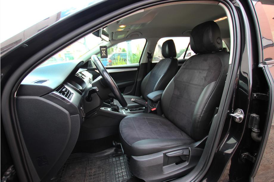Skoda Octavia III A7 2013–2019 Istuinsuojasarja ekonahka+kangas+Alcantara Antara A001 (täysi sisustasarja) Kuva 5