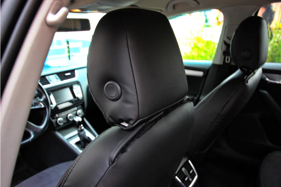 Skoda Octavia III A7 2013–2019 Istuinsuojasarja ekonahka+kangas+Alcantara Antara A001 (täysi sisustasarja) Kuva 7