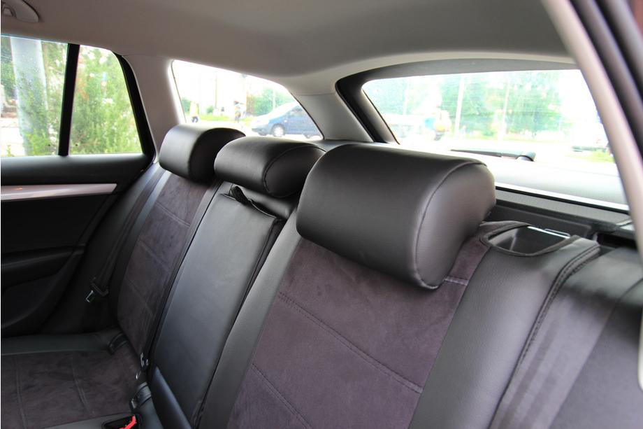 Skoda Octavia III A7 2013–2019 Istuinsuojasarja ekonahka+kangas+Alcantara Antara A001 (täysi sisustasarja) Kuva 8